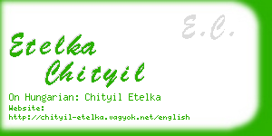 etelka chityil business card